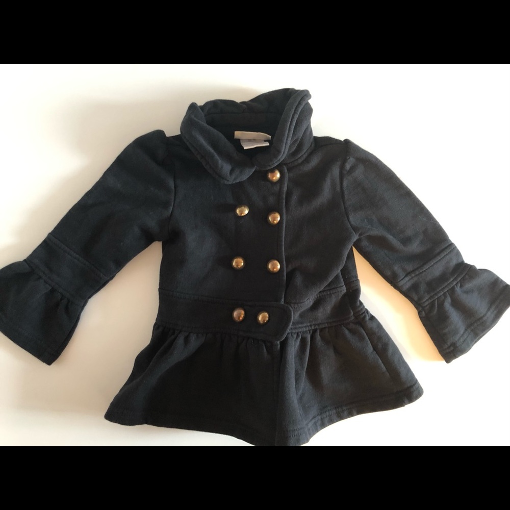 Carters 24mo black button up jacket